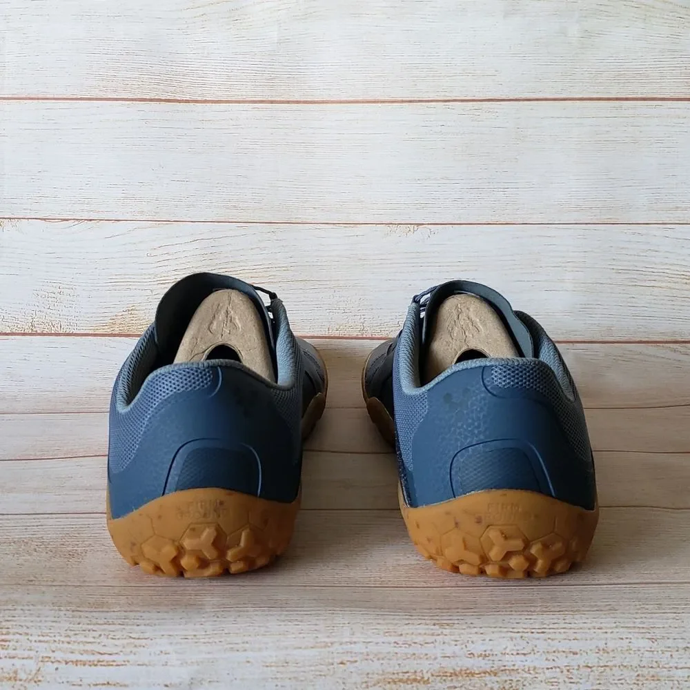 Vivobarefoot Primus Trail II FG Deep Sea Blue Textile Walking Running Sneakers